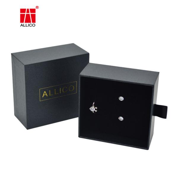 Cardboard Sliding Drawer Gift Boxes for Rings Pendants Earrings Necklaces