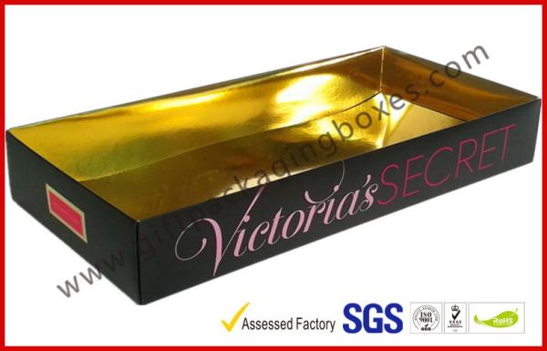 Matt / Glossy Lamination Card Board Packaging Boxes, Victorias Luxury Gift Boxes For Cosmetic Suit Packaging