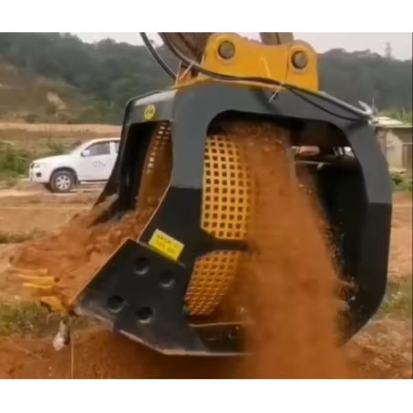 Top Soil Screening Bucket CE Certificated Rotary Screening Bucket