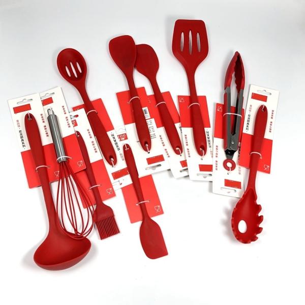 Silicone Kitchen Utensils Set Cooking Utensil Set for Kitchen Supplies by Umite Chef