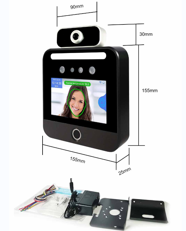 лицевой читатель карты отпечатка пальцев RFID системы управления доступом опознавания 5inch