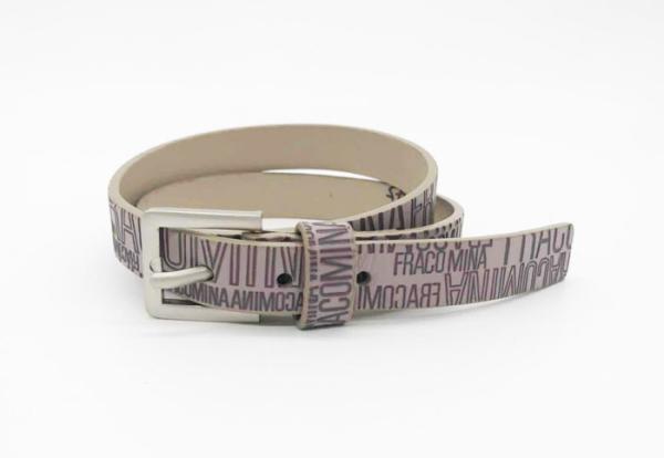 Embossing Letter Childrens Leather Belts 1.8cm Width With Square Shape Buckle