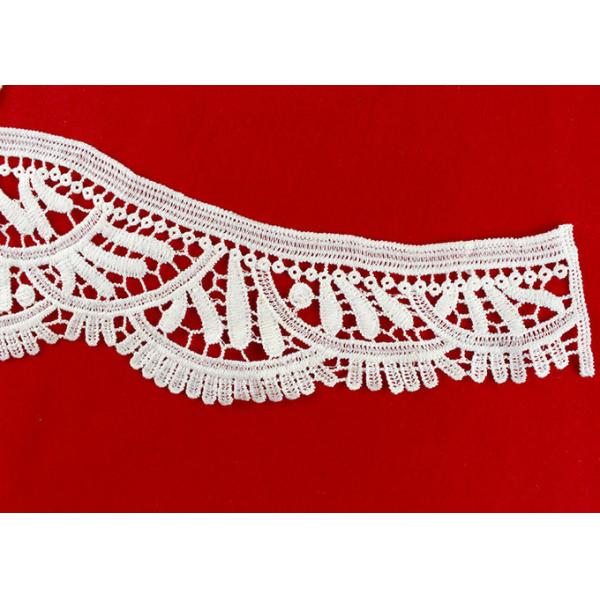 Vintage Polyester V Neck Lace Collar Applique For Women Blouse Azo Free DTM Dyed