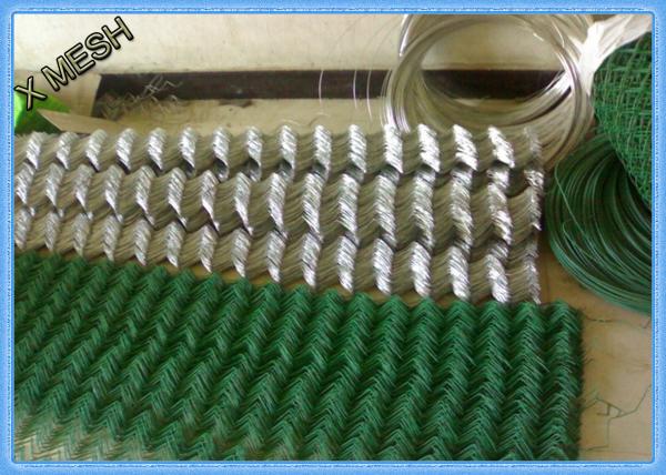 PVC Coated 2 "x2" Steel Chain Link Fence 1.8 X 15 Metros para vedação de estradas
