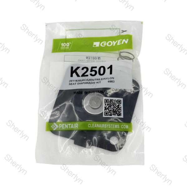 K2500 K2501 1'Kit de reparación de diafragma de caucho nitrílico para válvula de pulso de Goyen CA25T CA25DD