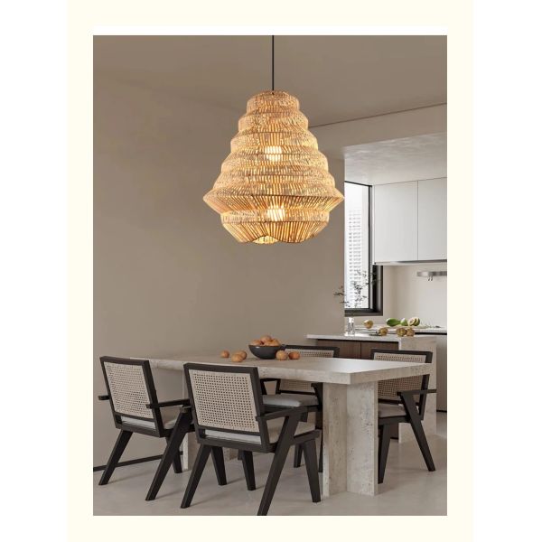 Kitchen LED Hanging Lamp bar Designer lamp Creative birdcage light Bamboo Weaving pendant lamp(WH-WP-125)