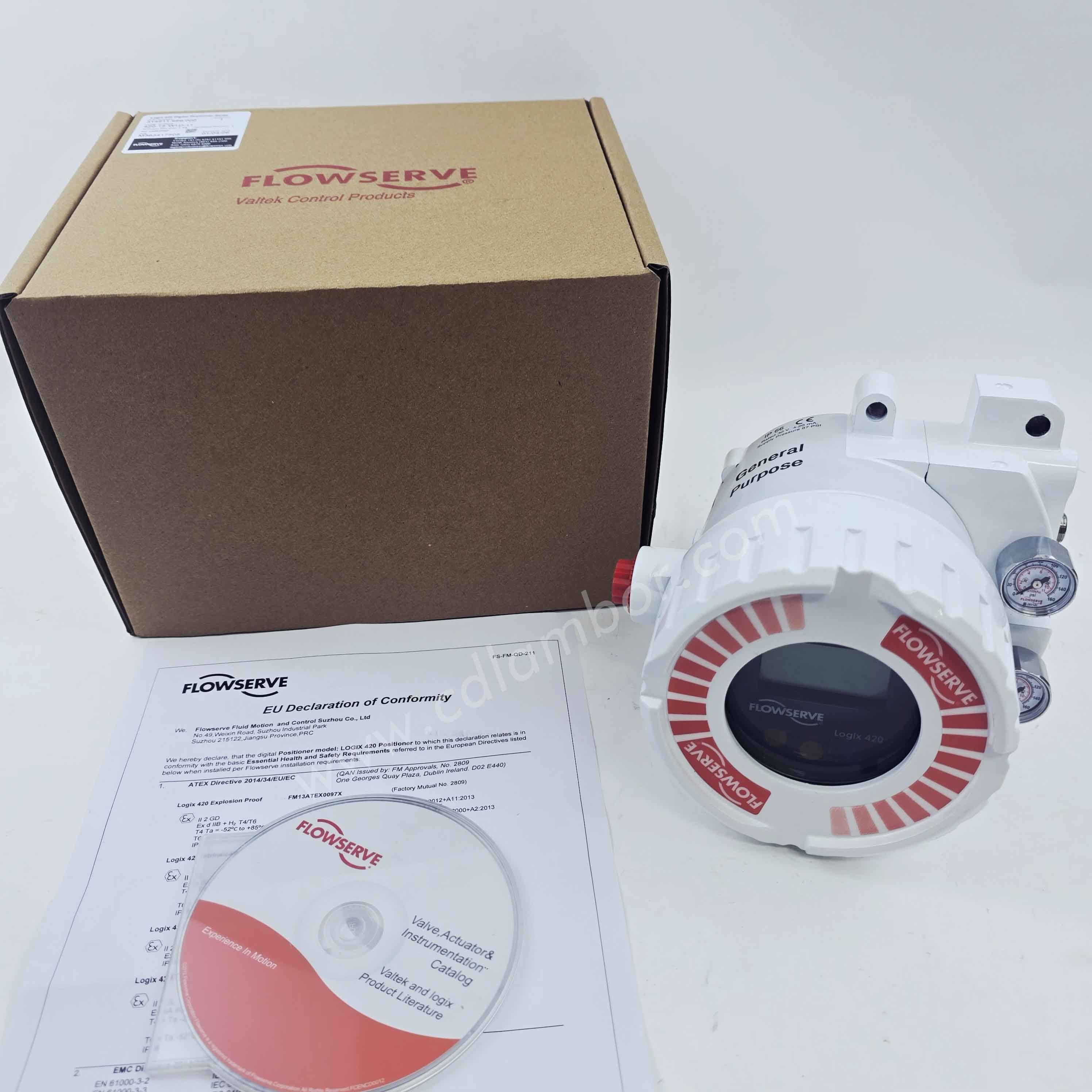 Flowserve Logix 420 Digital HART Positioner with Piezo Technology for Easy Configuration