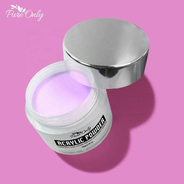 Private Label Acrylic Powder for Nail Excellent Nail Art Effect 30g Acrylic Nails Powder Cover Pink No Need Lamp Holographic