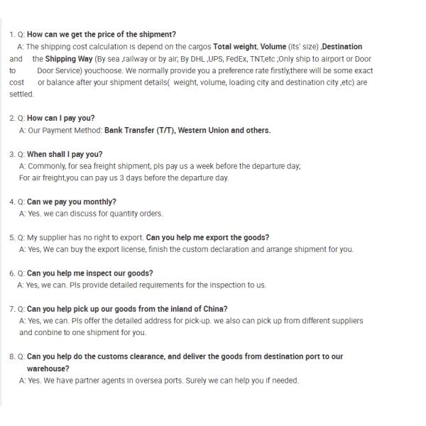 Китай -- Дверь к двери, дверь перевозки моря Нью-Йорка к интернатионал двери грузя