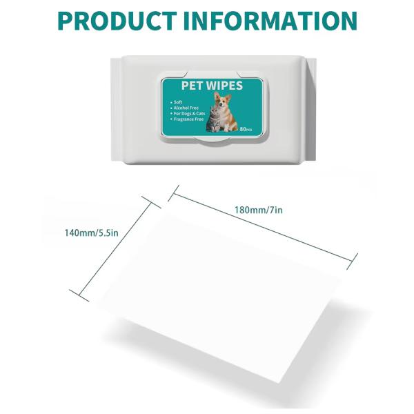 Soft Pet Wet Wipes OEM ODM Dog Wet Wipes For Cleaning Dogs Paw Face Eye