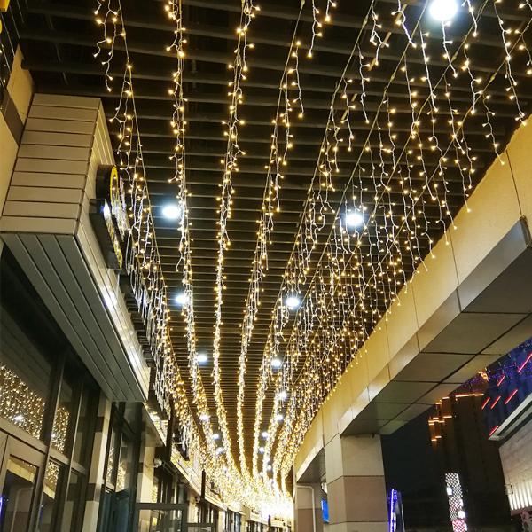 Twinkle Star LED Window Curtain String Light Wedding Party Home Garden Bedroom Outdoor Indoor Wall Decorations Warm Normal White