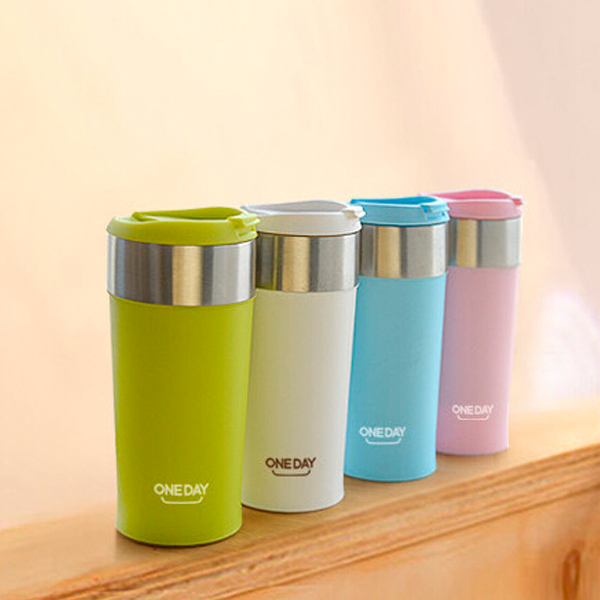 Double Wall Stainless Steel Coffee Cup Thermos Mug Insulation Against Hot Cups 400 ML