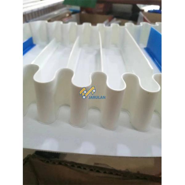 Vols en PVC en forme de L personnalisés, norme FDA pour l'industrie alimentaire, pour systèmes de convoyeurs