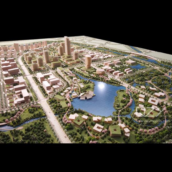 UPDIS 1/1000 Модель концепции городского дизайна Цзиньчжоу