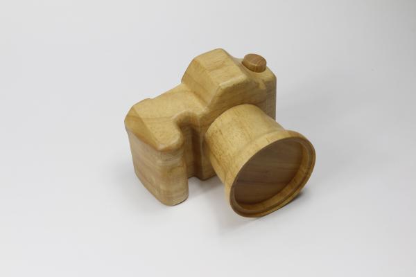 Cadeau créatif Jouets de caméra en bois mignons Ornements créatifs pour enfants