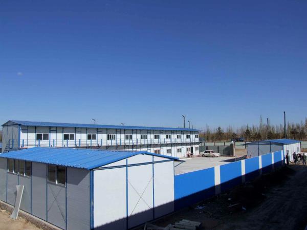 Low Cost Steel Structure Prefab Sandwich Panel House Construction Camp For Workers