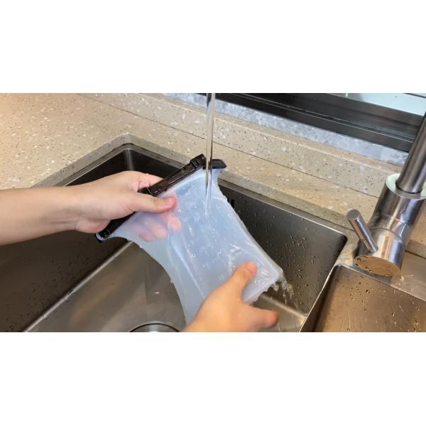 500 мл 1000 мл складной силиконовый пакет для хранения пищи Силиконовые фризерные пакеты