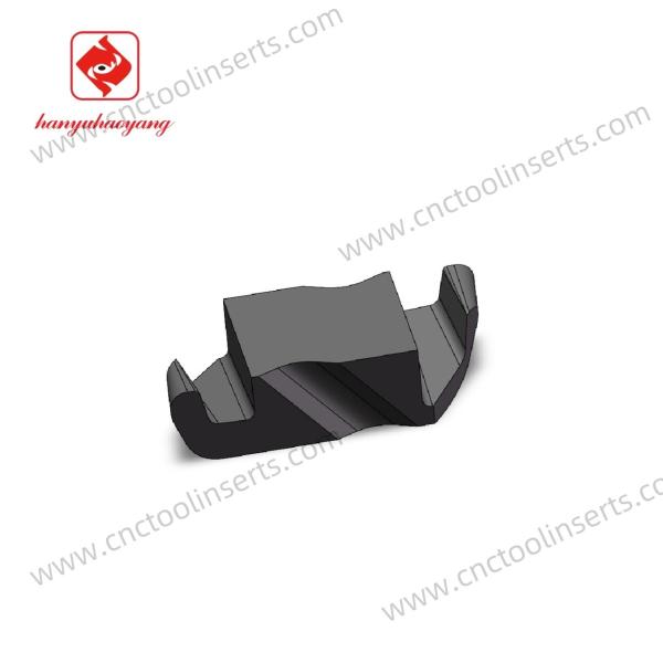 Outils de coupe hélicoïdaux de précision R2-R0.5 Inserts hélicoïdaux CNC pour l'usinage