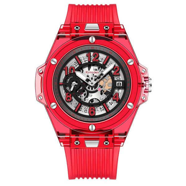 Прозрачные силиконовые любители кварцевых хрустальных часов Водонепроницаемая мода