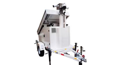 Customized Color Portable Solar Security Surveillance Camera Light Led Trailer For Agricultural
