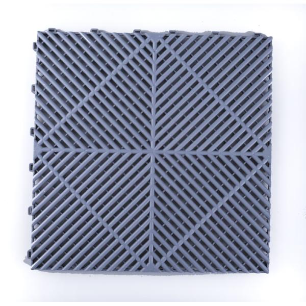 Interlocking Plastic PP Carwash Grating Floor 1.8cm Thickness for Garage Decking Tiles
