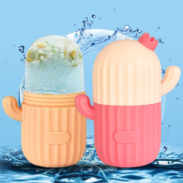 Silicone Facial Ice Roller Cooling Face Roller for Eyes and Neck Customized Color