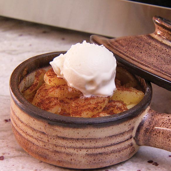 Brown Ceramic Small Kitchen Tools , Hand Made Microwave Stone Cookware