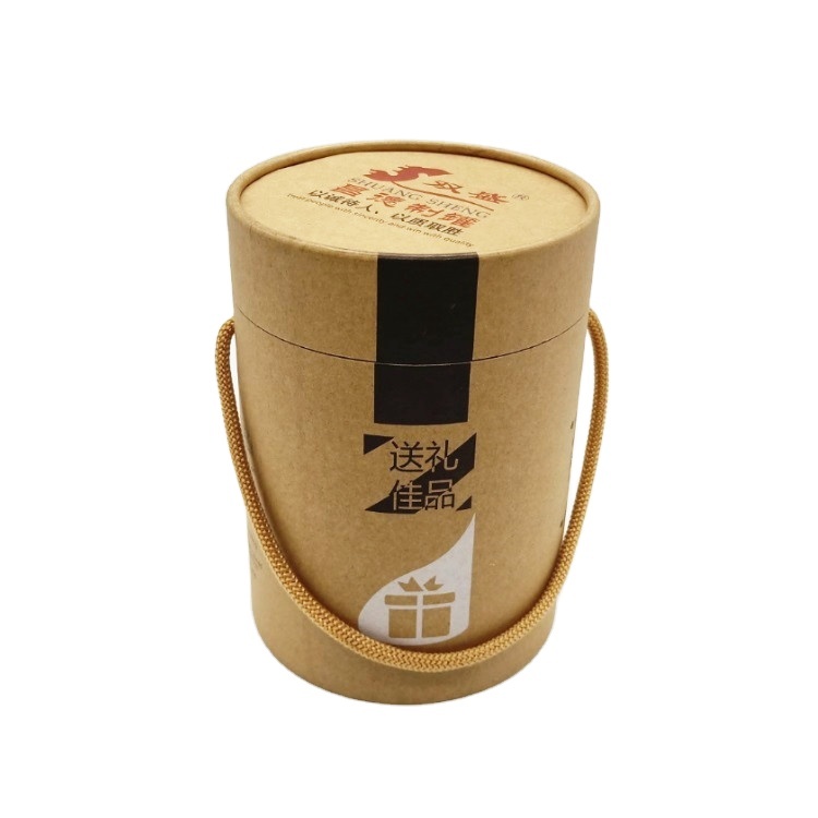 Recyclable Clothes Paper Can Cylindrical Paper Gift Box Packaging
