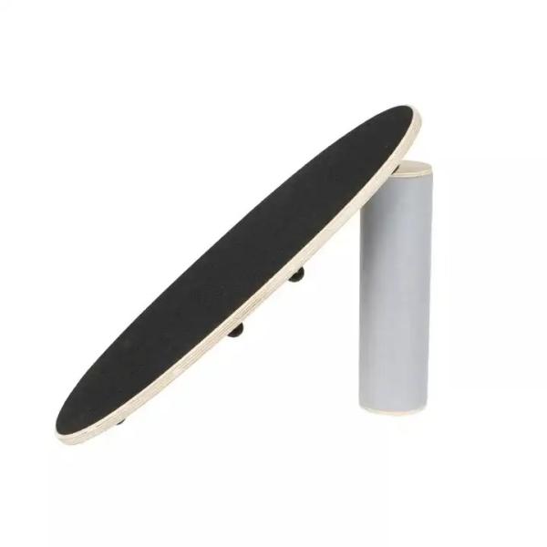 Custom Pattern Fitness Wooden Training 29 Inch Wobble Balance Board Wood Roller