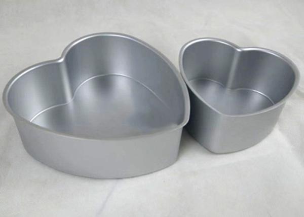 Heart Shaped Cake Pans Aluminum Mould Baking Chiffon Cake Mold With Anodizing