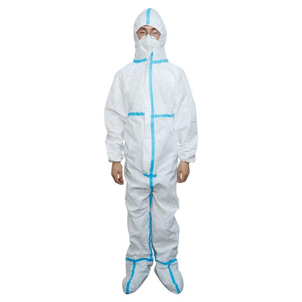 Medical Disposable Coverall Suit 65gsm
