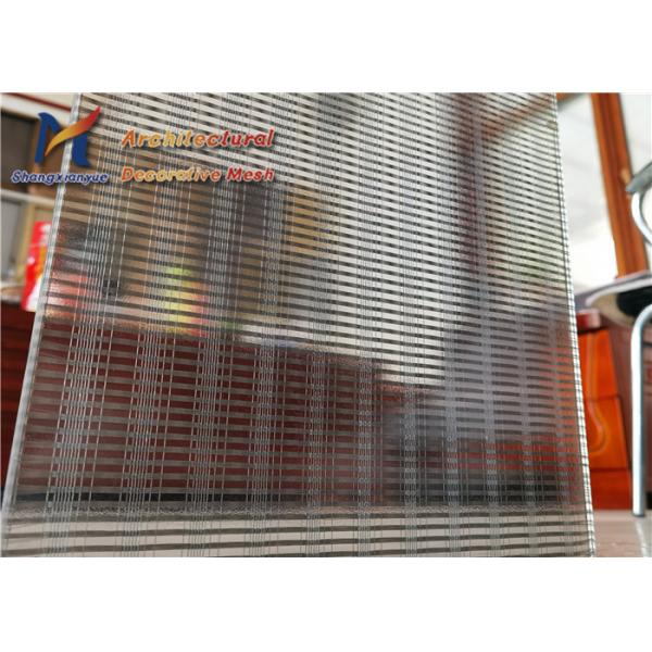 Стекло ячеистой сети 30m SS316L стеклянное 1.2mm прокатанное с прослойкой ткани