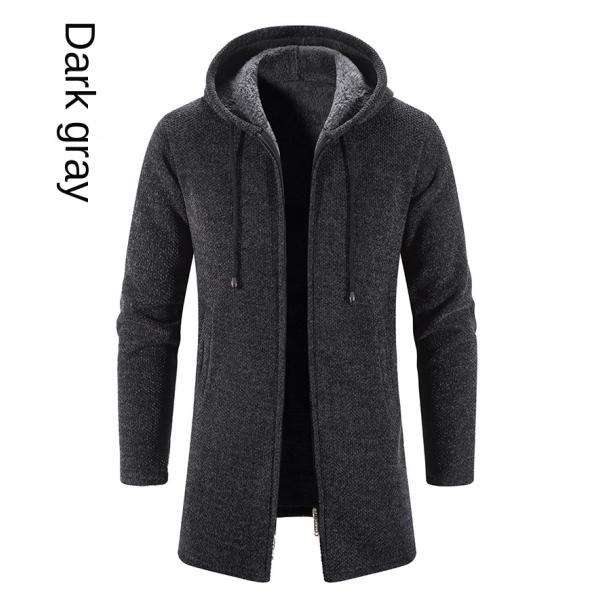 Upgrade Your Wardrobe Men's Chenille Print Cardigan Sweater Coat for Autumn and Winter