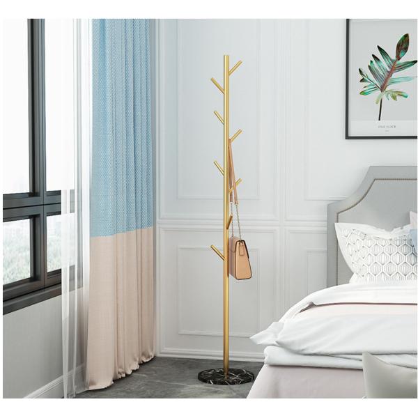 Metal L32cm Floor Standing Clothes Rack Corrosion Resistant