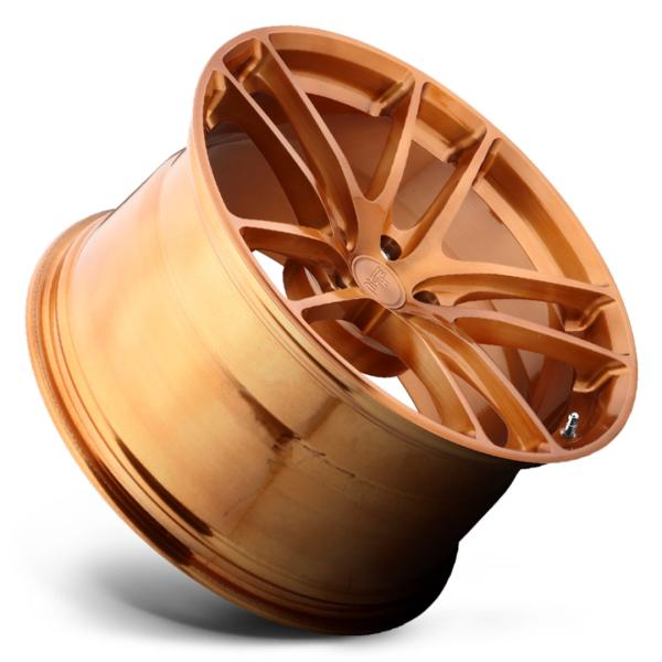 Le lustre balayé de cuivre Monoblock a forgé des roues