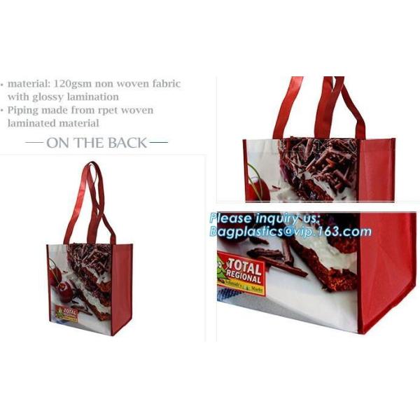 Shopping printing fabric insulated foldable bag, custom pp non woven bag tote bag, Wholesale Clothe Storage Non Woven Ba