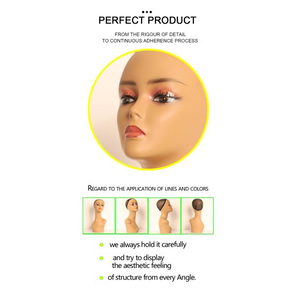 Pq-13 Female Standing Wig Training Mannequin Contemporary Makeup For Hat Display