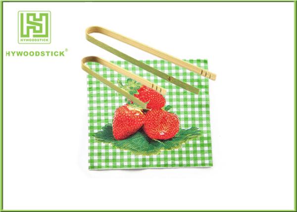 Disposable House Kitchen Wares 15cm Wooden Toaster Tongs For Baking House