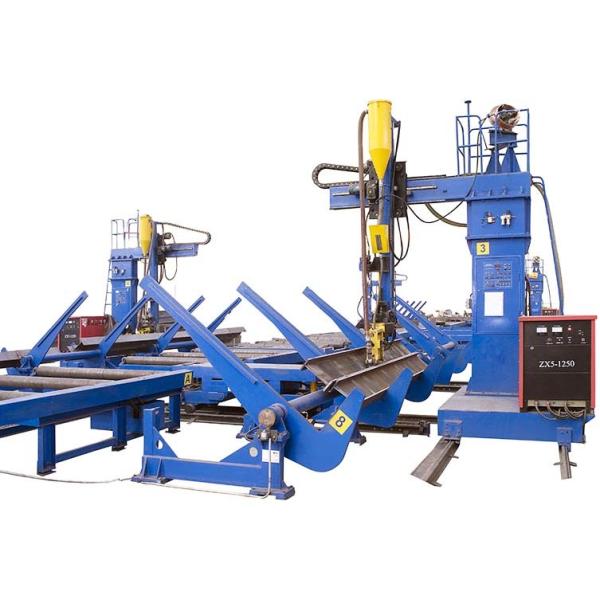 Automatic Cantilever Type SAW Welding Machine , Steel Structure H Beam Assembly Machine