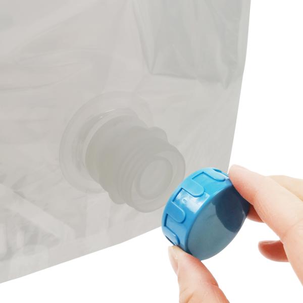 Beverage 10L BIB Bag in Box Nylon Liquid Bag Juice Dispenser With Tall Screw Ring Valve Aseptic Bag For Packaging