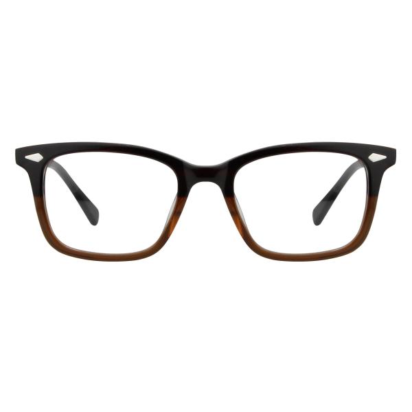Two Tone Laminated Acetate Frame Glasses Classic Square Men Women Optical