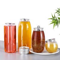 650 ml réutilisables en PET, contenant des boissons avec couvercle pour l'eau gazeuse ou le punch aux fruits