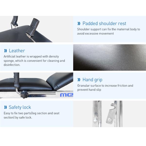 Стул руководства нержавеющей стали гинекологический для комнаты экзамена Gravida больницы