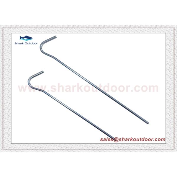 Galvanized Steel Tent Pegs for anchoring tents, canopies, tarps, landscaping or garden plants