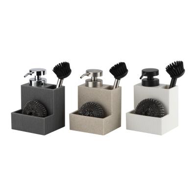 3N1 Brush Sponge Accessories Square Utensil Caddy For Countertop  Big Pump Head