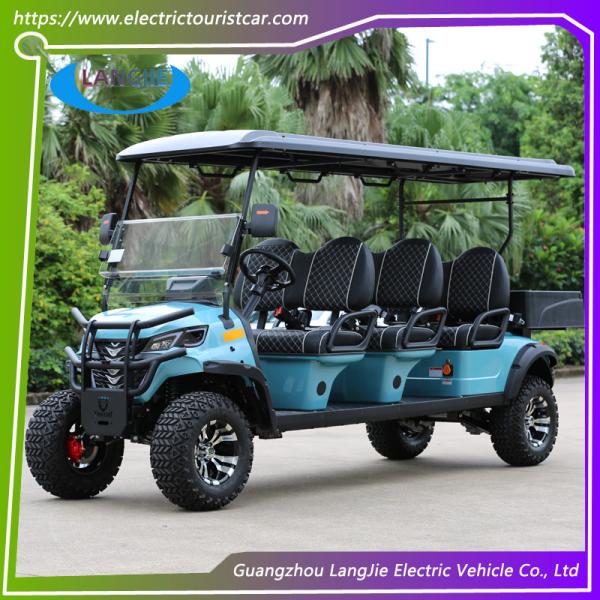 carro bonde de 24km/H 6 Seater, carrinhos de golfe bondes 48V/3KW do clube com cubeta Y065