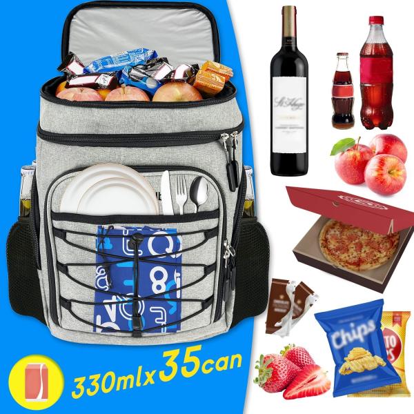 Leakproof Cooler Tote Soft Insulated Lunch Bag For Adults Women 25 Liter