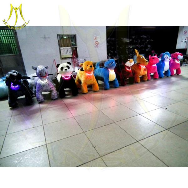 Hansel unicorn motorized plush animal rohs standard luck cow electric motorized scooter with motorized riding toys