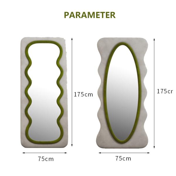 Living Room Oversized Floor Mirror Freestanding Full Length Mirror Large Wood Frame