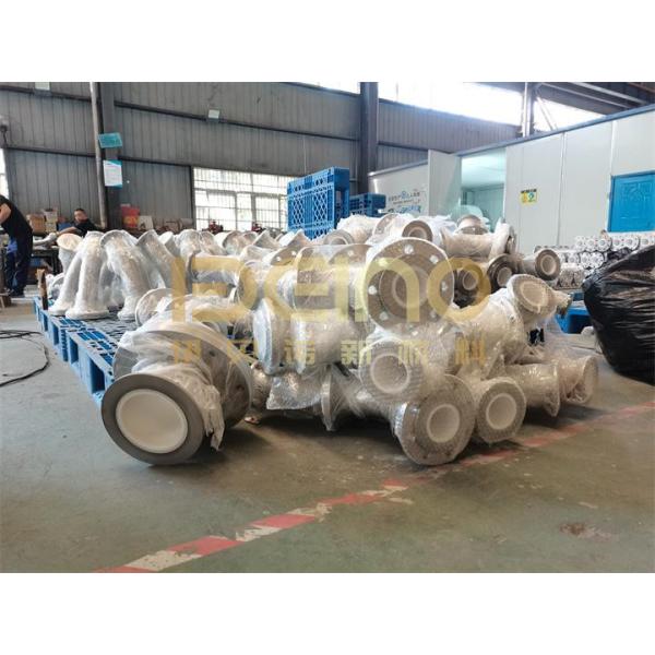 Impact Resistant Ceramic Lined Tube Smooth Surface 20mm-450mm Diameter